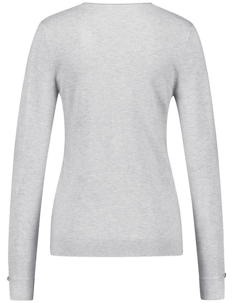 Langarmpullover aus nachhaltigem Feinstrick