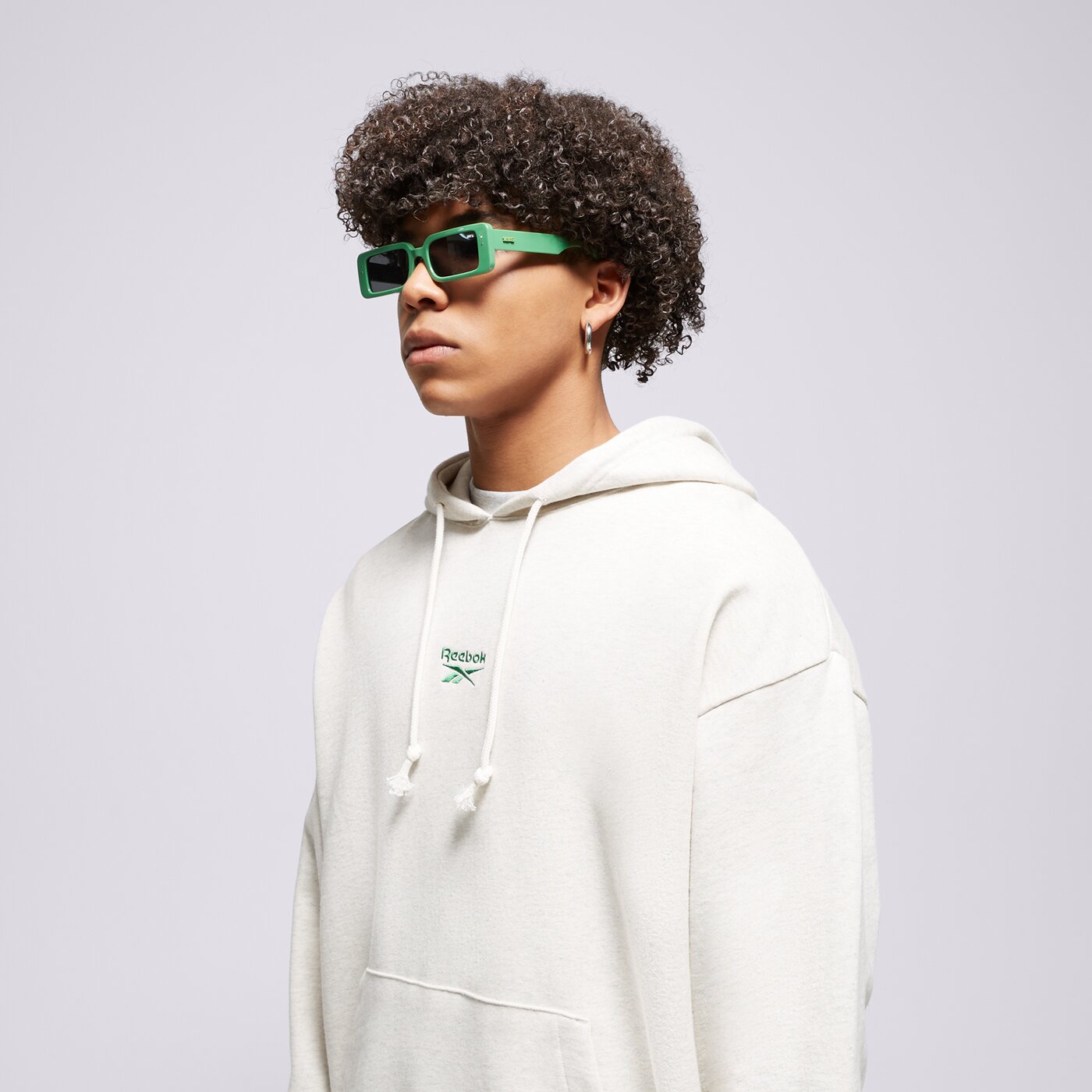REEBOK SWEATSHIRT Z KAPTUREM CL SV HOODIE Weiß
