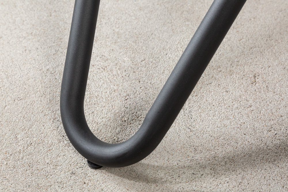 riess-ambiente Esstisch ELLIPSE 120cm anthrazit / schwarz (Einzelartikel, 1-St), Keramik · Metall · rund · Industrial Design