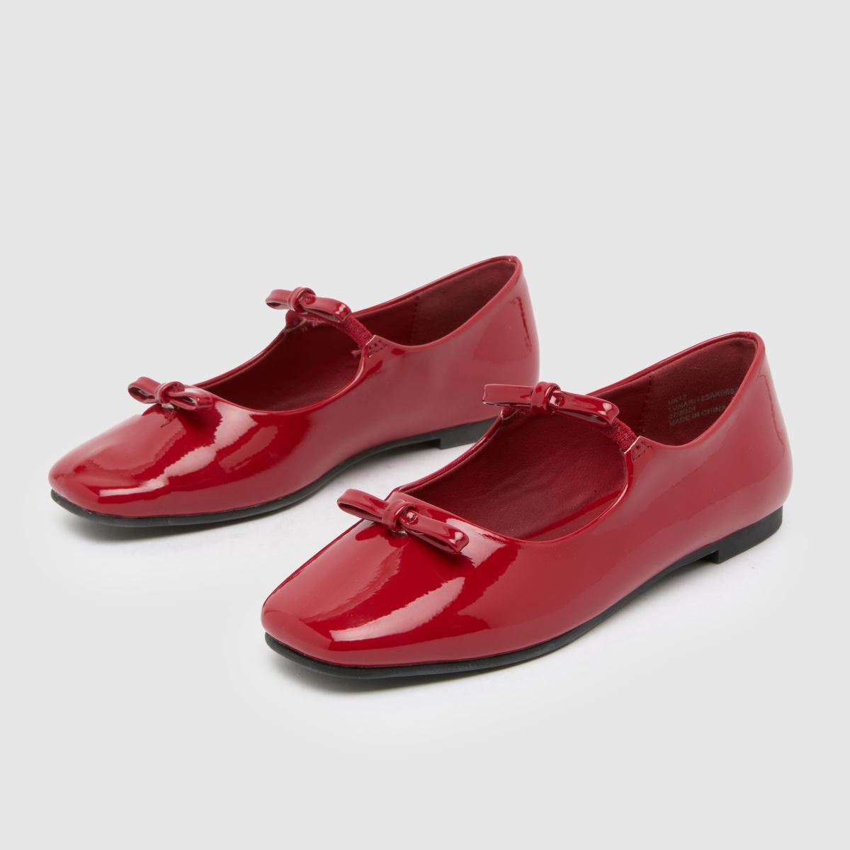schuh piros hold alakú masni balerina lány junior cipők