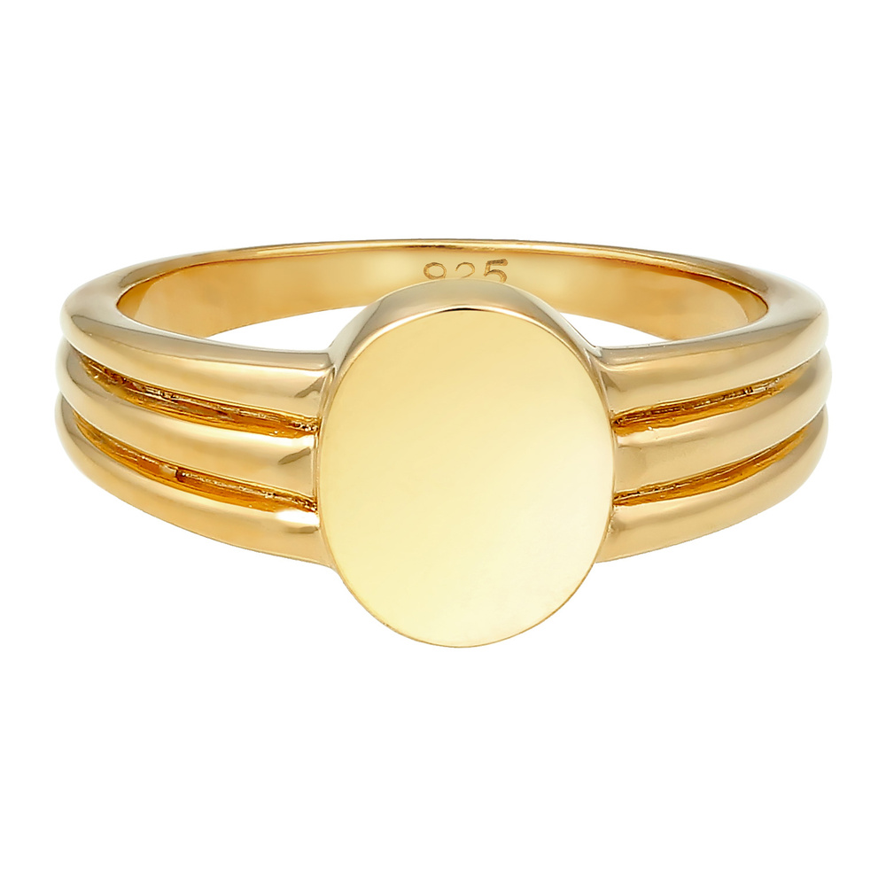 Elli Elli Bague Cercle Basic Géo Bague Femme - (925/1000) Argent Bague