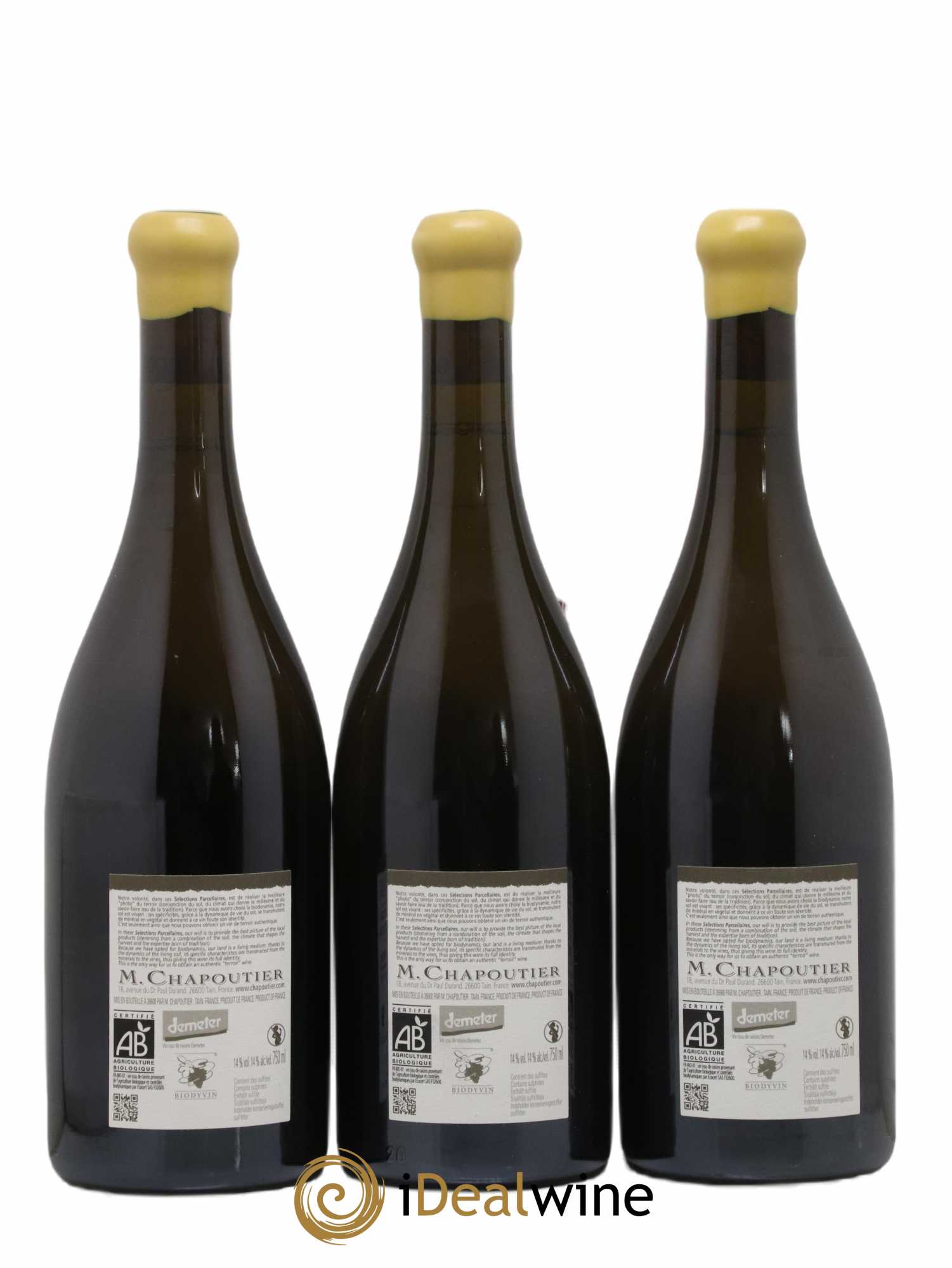 Hermitage Ermitage de l'Orée Chapoutier  2009 - Lot de 3 Bouteilles