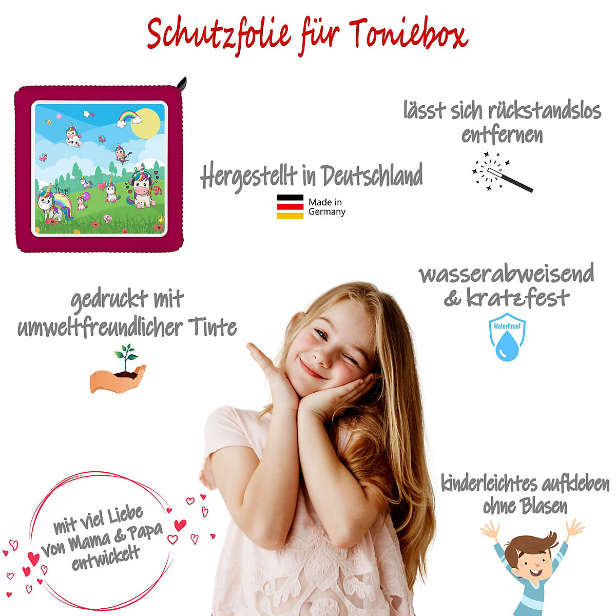 Schutzfolie für Toniebox, Dekofolie für Toniebox, Toniebox Aufkleber