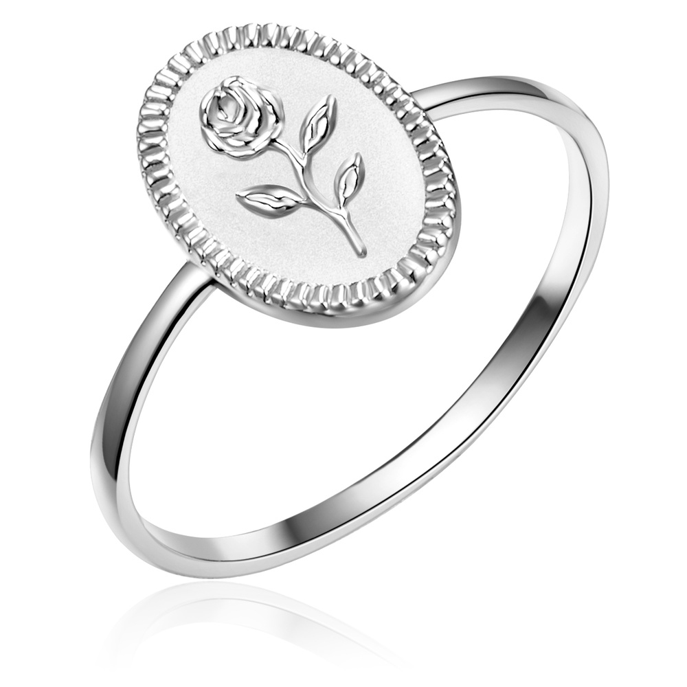 Glanzstücke München Bague en argent Fleur Argent sterling en Argent Bague