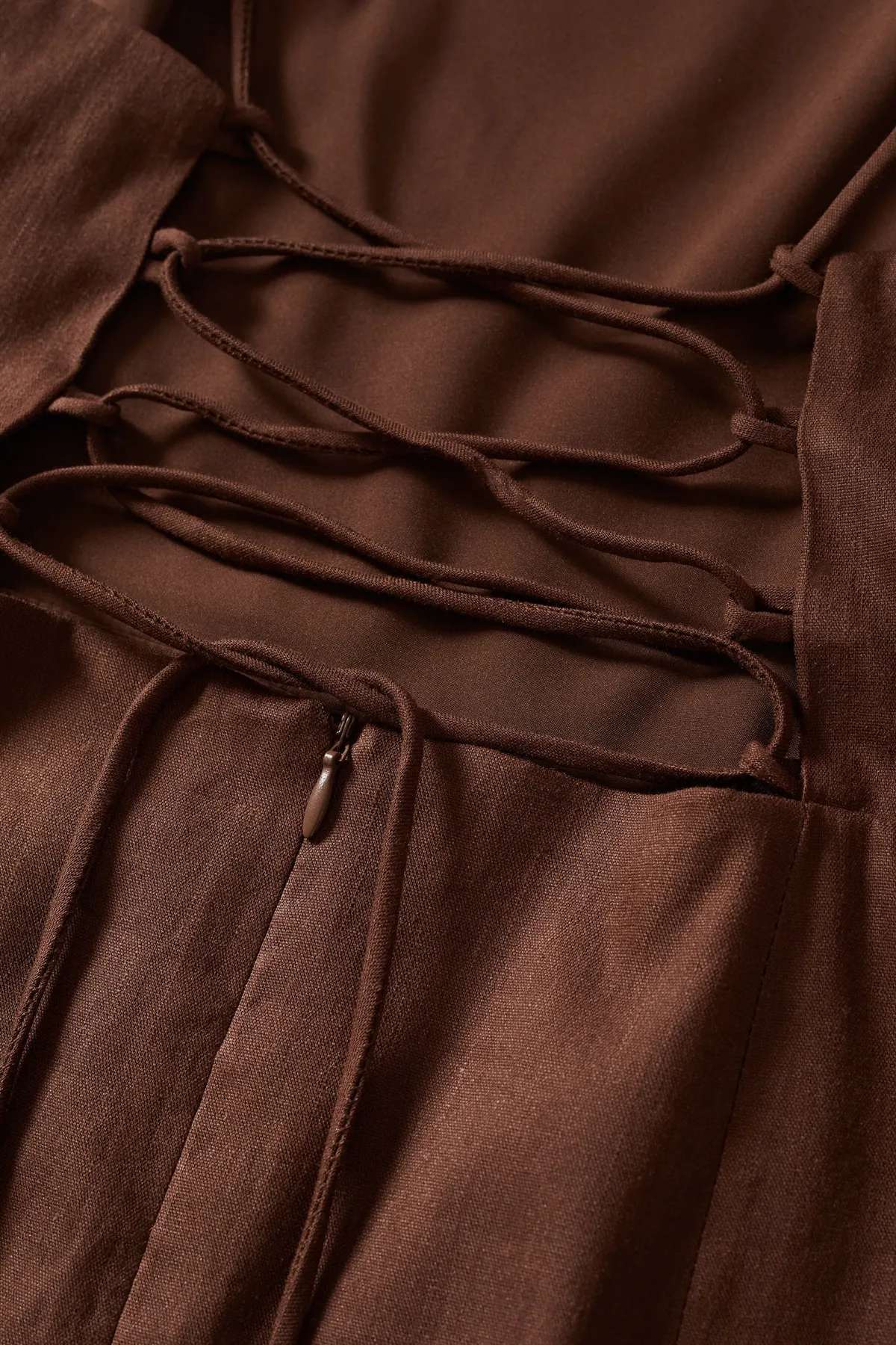 MANGO  Braunes Damenkleid 37010461