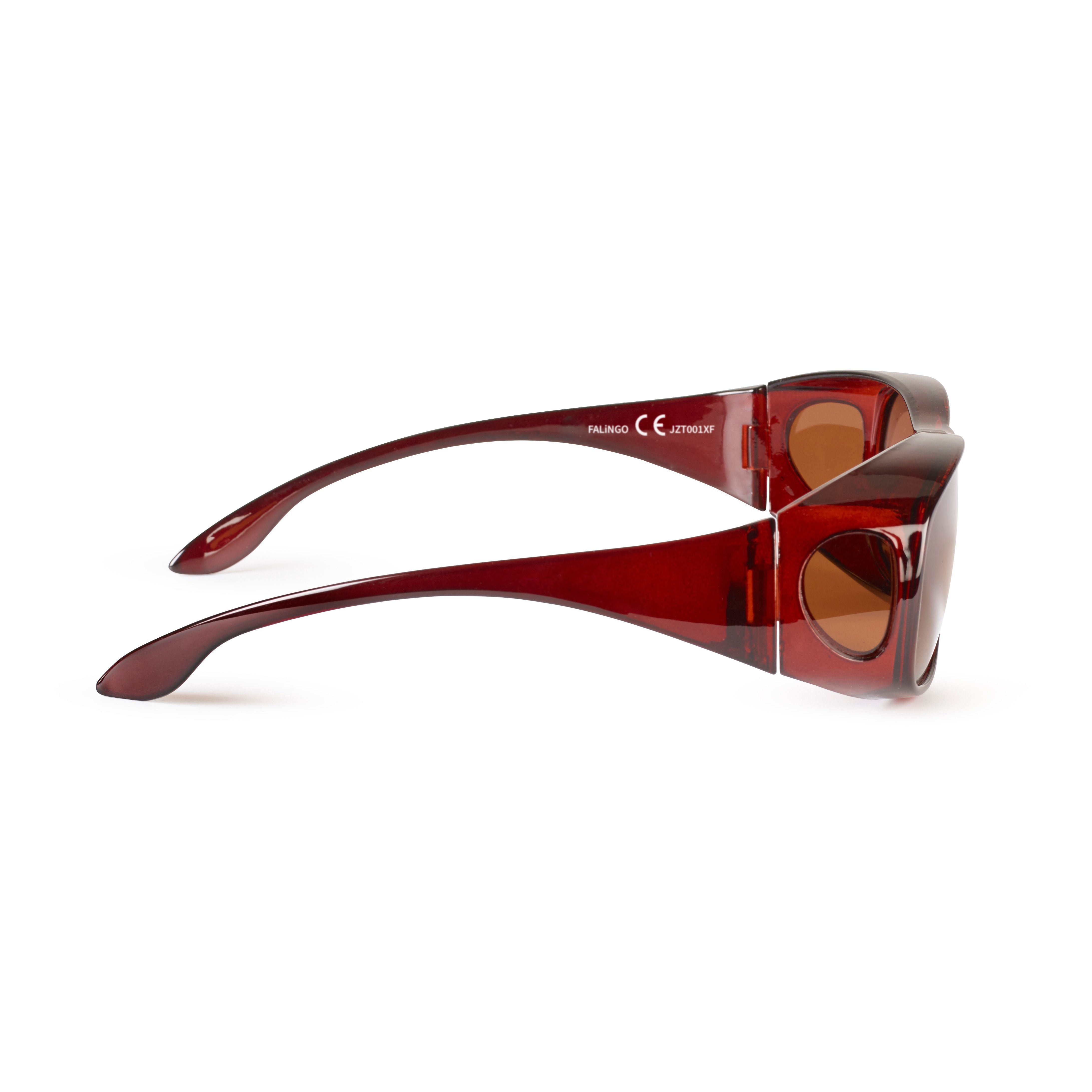 FALINGO Sonnenbrille Sonnenüberbrille Überzieh Sonnenbrille Überbrille Überziehbrille CLASSIC EDITION polarisiert UV 400