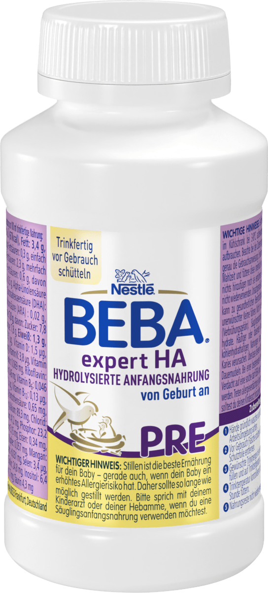 Anfangsmilch Expert HA Pre trinkfertig von Geburt an, 200 ml