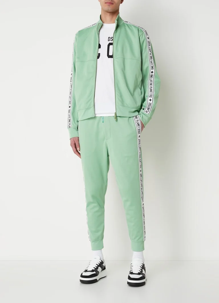 Jachetă de trening Dsquared2 Olop cu dungi și logo