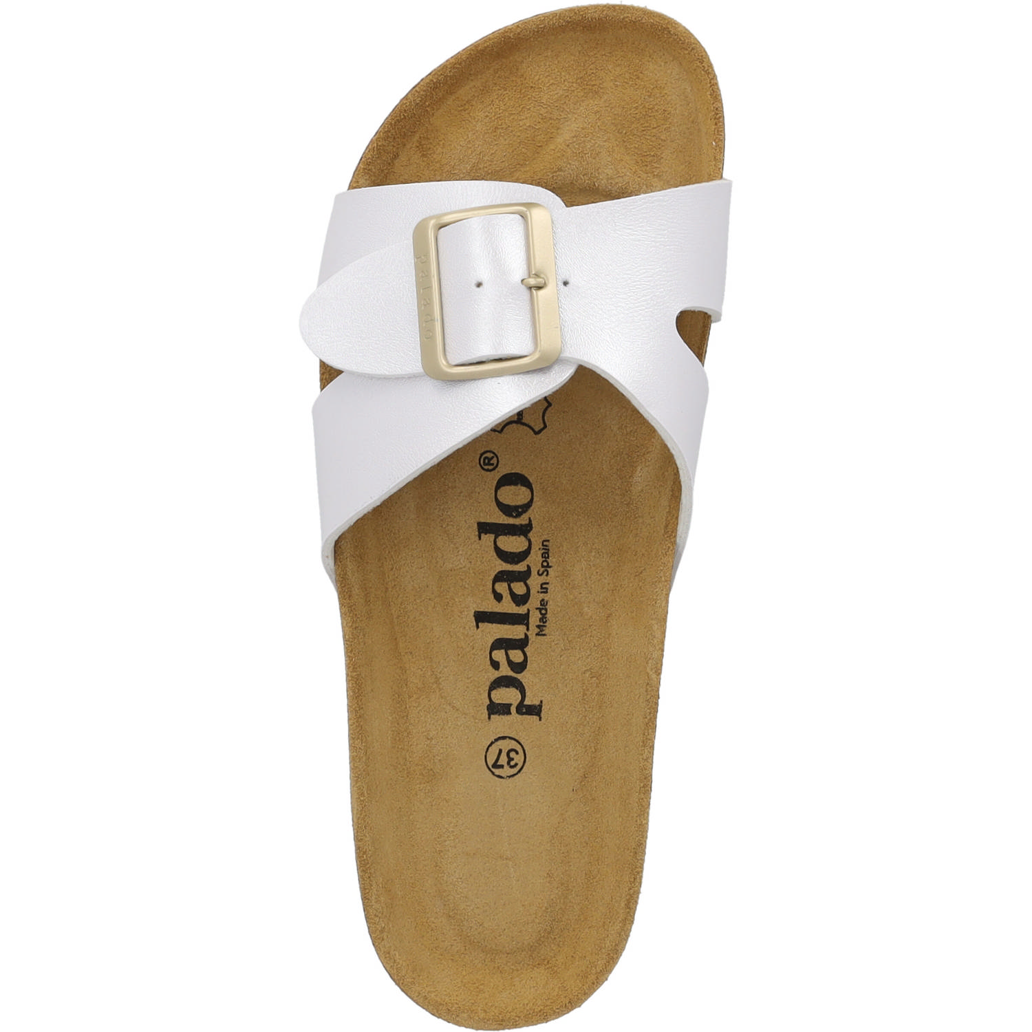 Palado Tinos Metallic, Pantoletten, Damen, Weiß