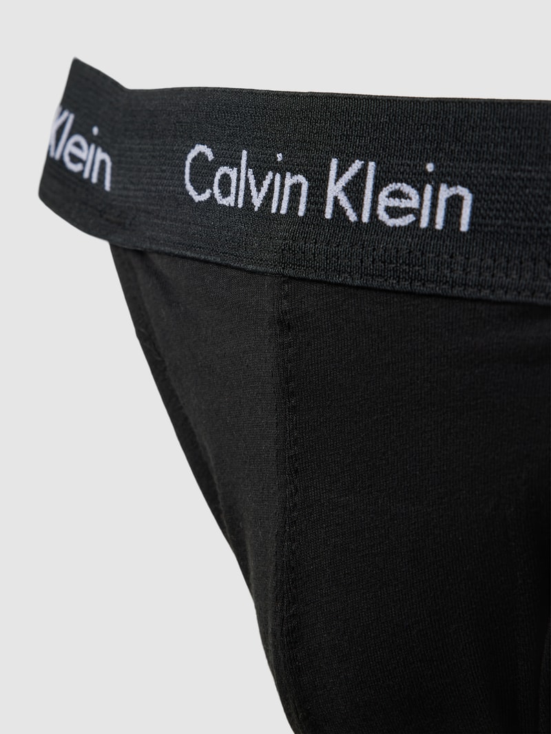 Jockstrap mit elastischem Logo-Bund im 3er-Pack in schwarz