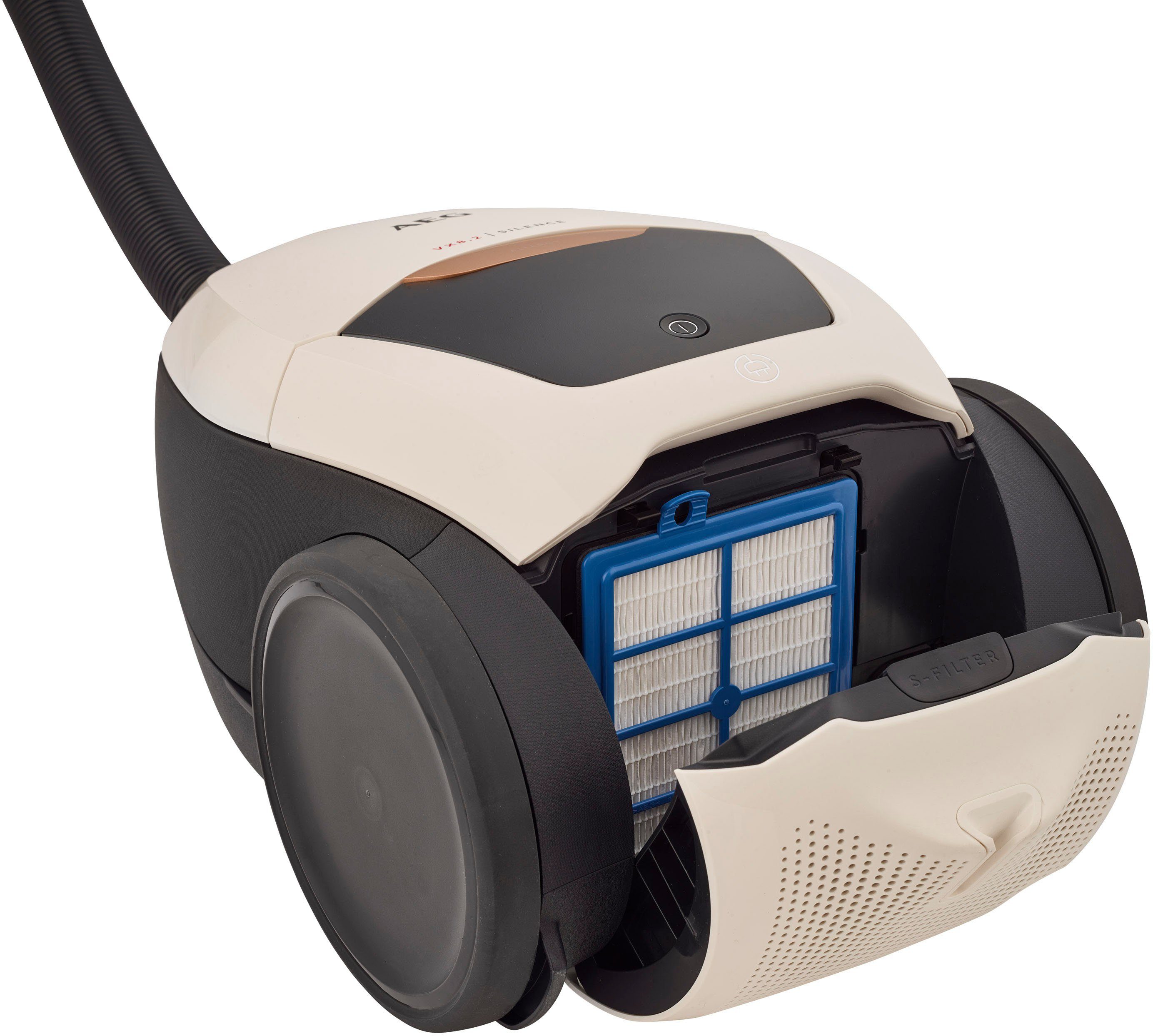 AEG Bodenstaubsauger VX82-1-ALR, 600 W, mit Beutel, autom. Saugkraftregulierung, extrem leise auch auf Teppich