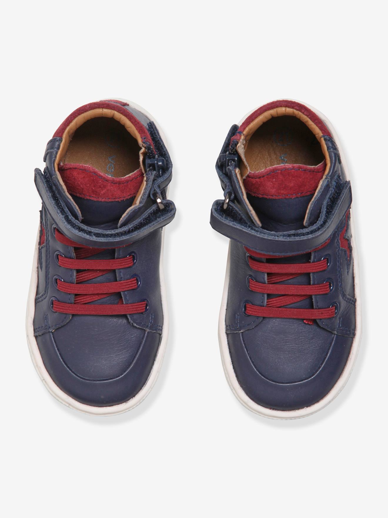 Vertbaudet Jungen Baby High Sneakers - marine