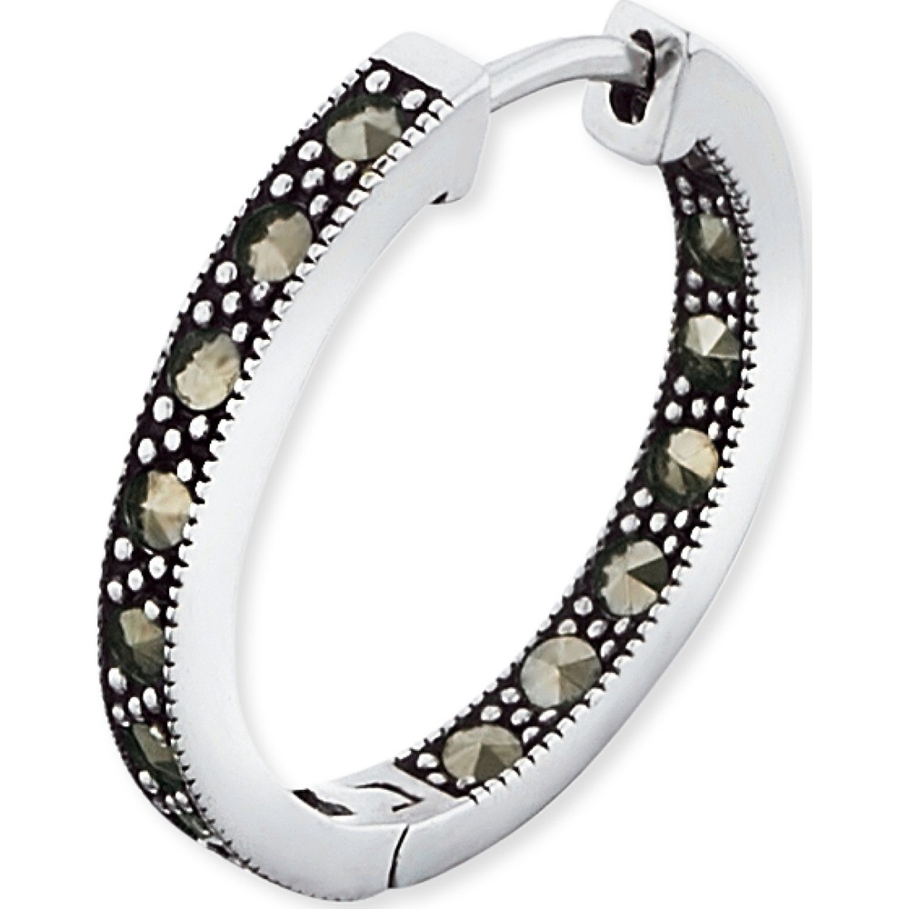 Engelsrufer Créoles 925 Argent, Gemme Boucles d'oreilles
