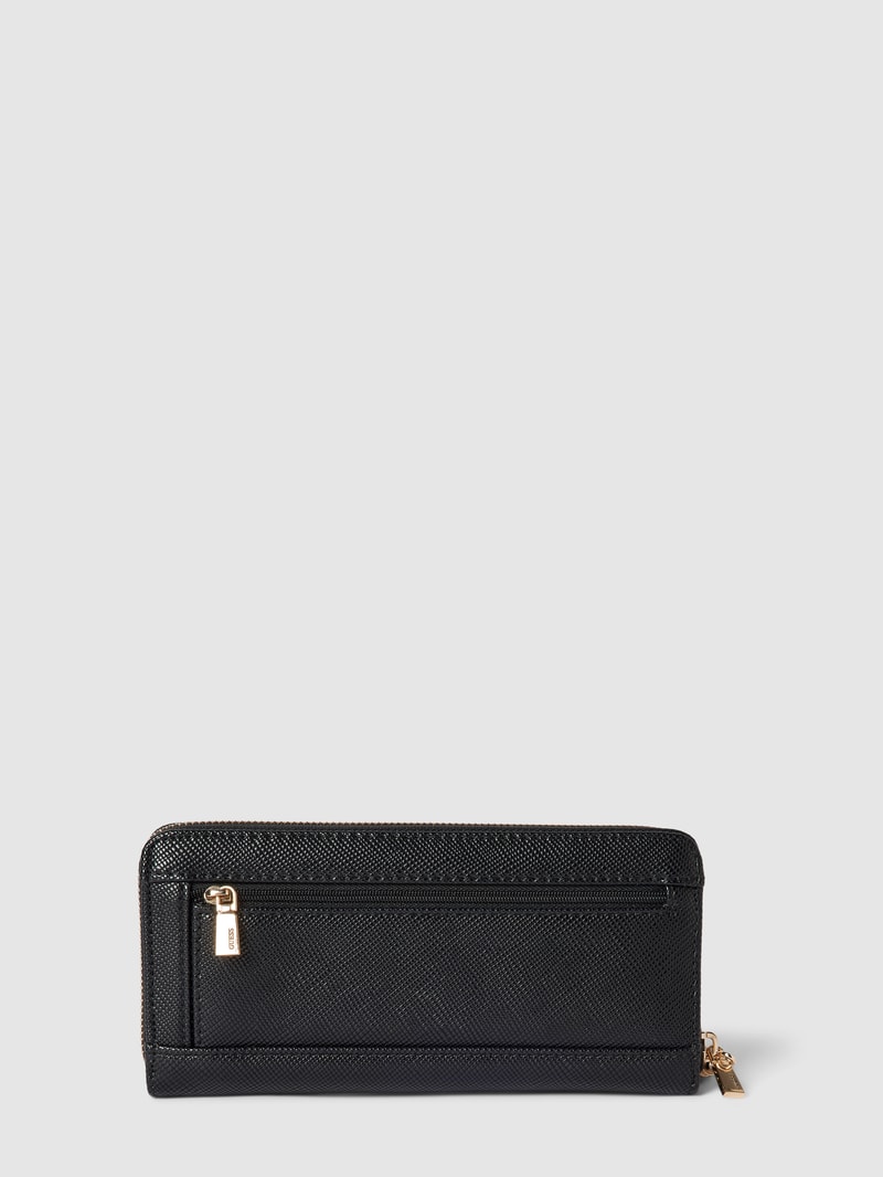 Portemonnaie mit Strukturmuster Modell 'LAUREL' in schwarz