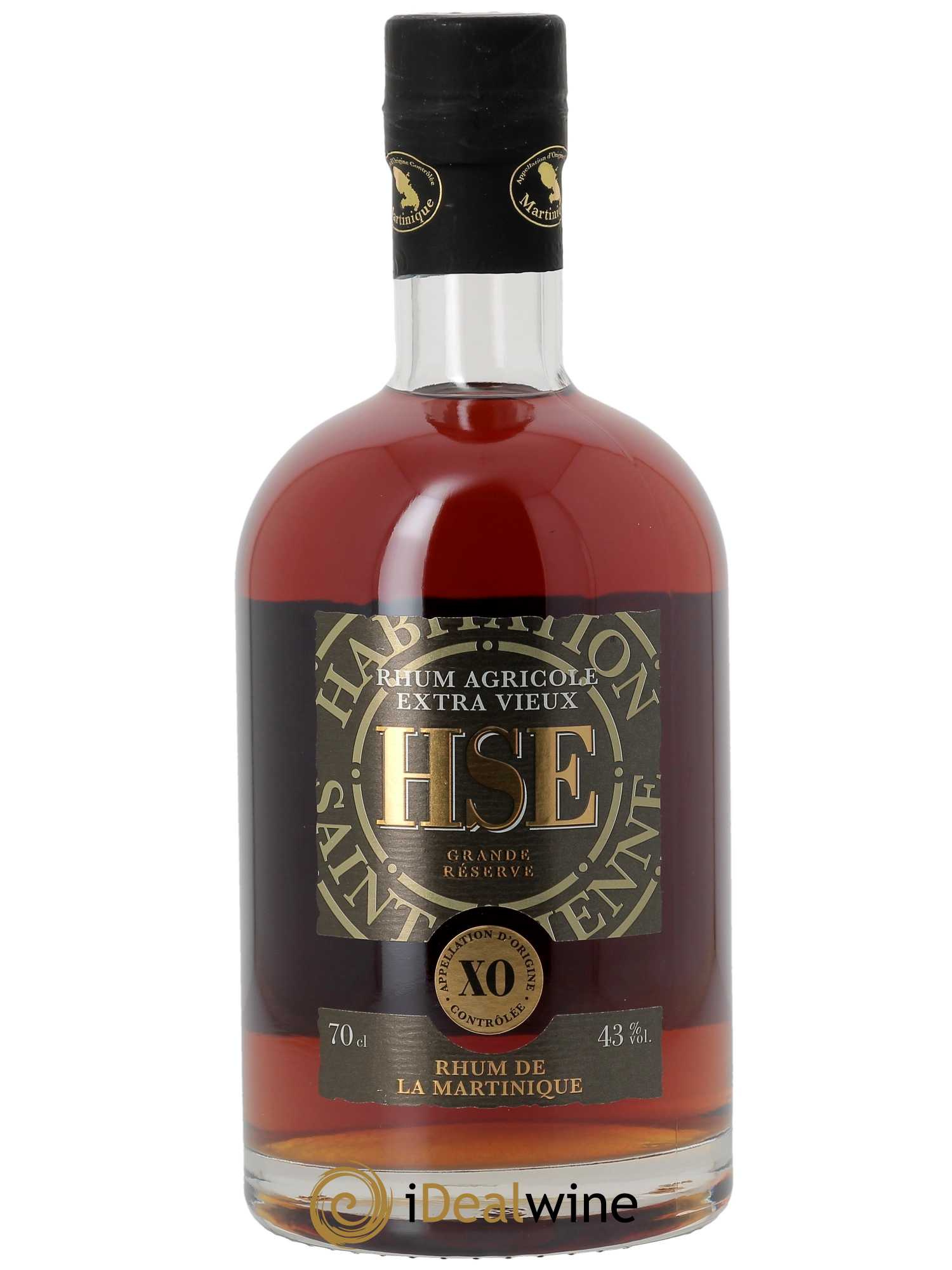 Rhum HSE Rhum Agricole Extra Vieux XO (70cl)  - Lot de 1 Bouteille