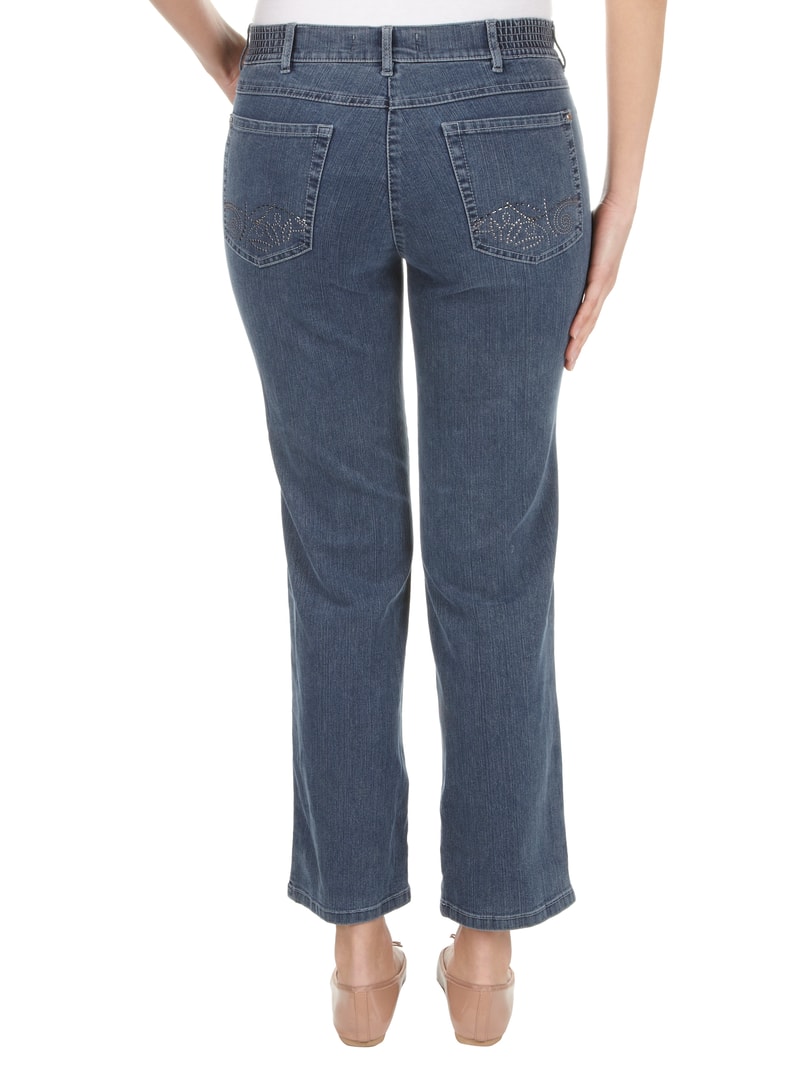 Comfort Fit Jeans mit Stretch-Anteil Modell 'Greta' in blau