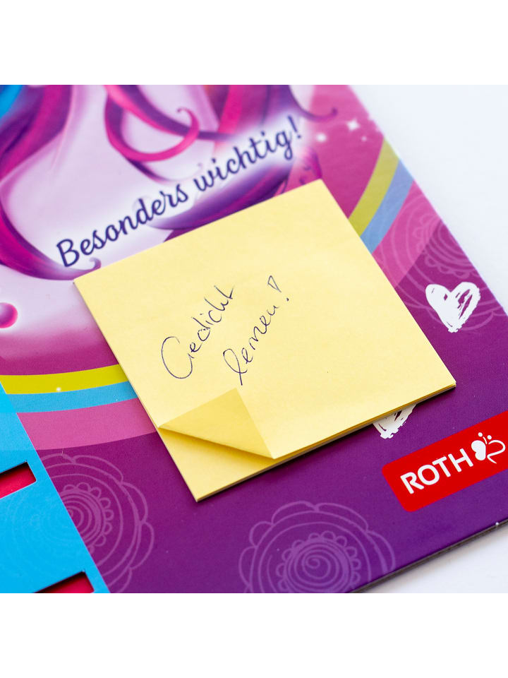 ROTH Klipp&Klar Stundenplan Steck Fix, Einhornportrait, A3 in Bunt günstig kaufen onesize