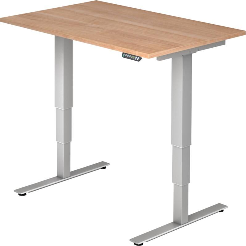 Hammerbacher Sitz-Stehschreibtisch XDSM Nussbaum 1.200 x 800 x 635 mm