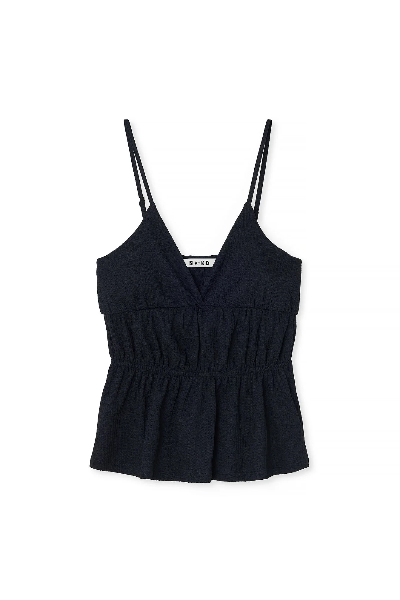 Strukturiertes Singlet mit V-Ausschnitt