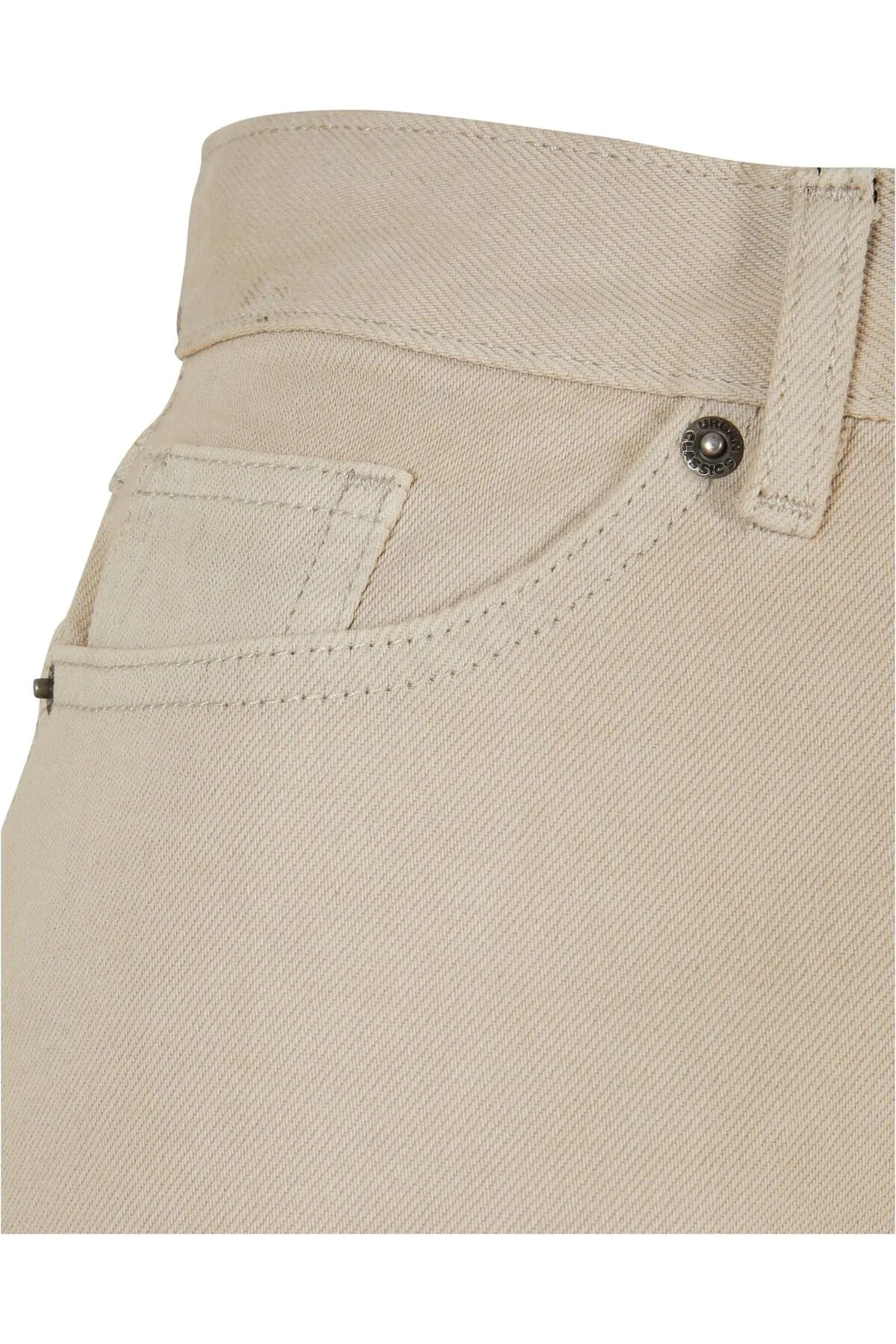 Urban Classics  Damen Denim-Hose im 90er-Jahre-Stil mit hoher Taille und weitem Bein