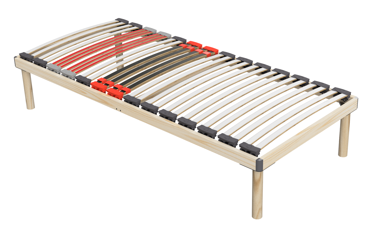 Coemo Hochwertiges Bettgestell mit Lattenrost DORADO 70 x 200 cm Massivholz Buche