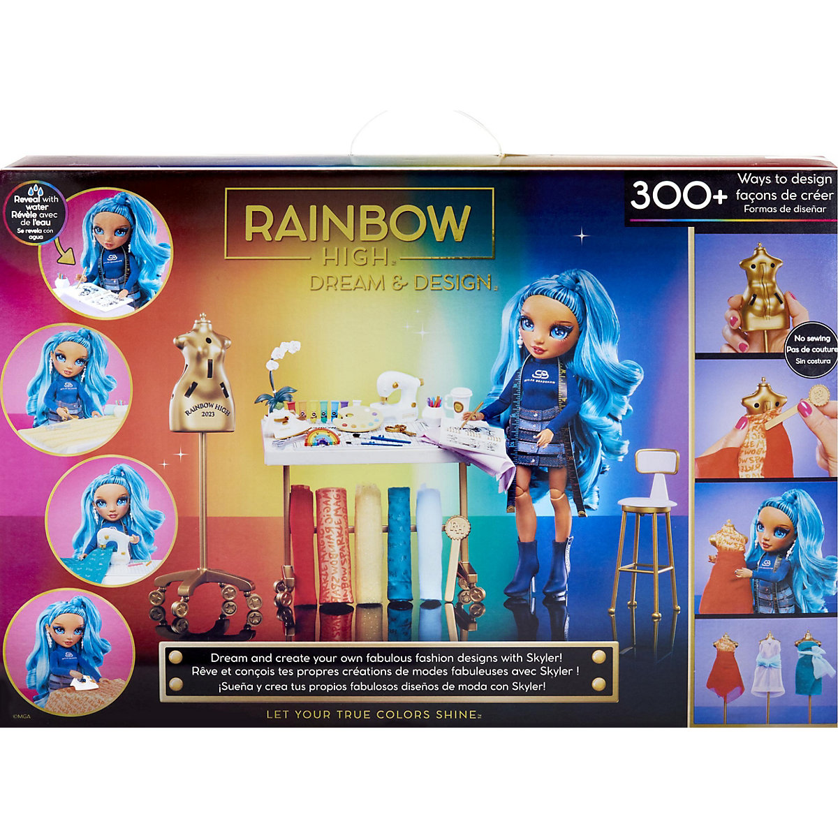 Rainbow High Dream & Design Fashion Studio Playset + Skyler Puppe Serie 1