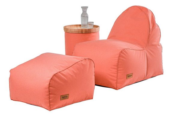 Siena Garden Sitzsack FLOW.U Feet, Indoor & Outdoor, in verschiedenen Farben erhältlich