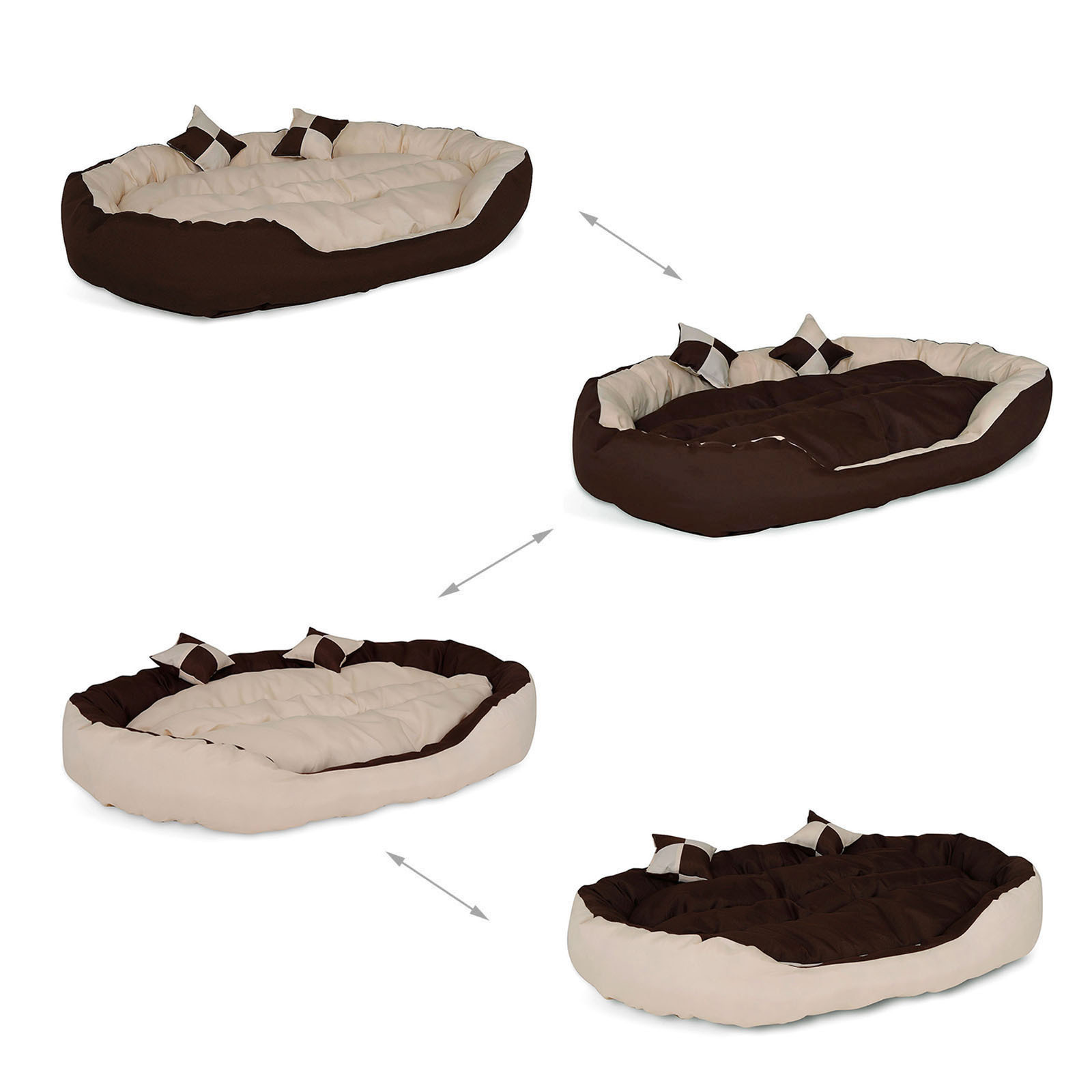 Lionto Hundebetten Lionto 4-in-1 Hundebett L