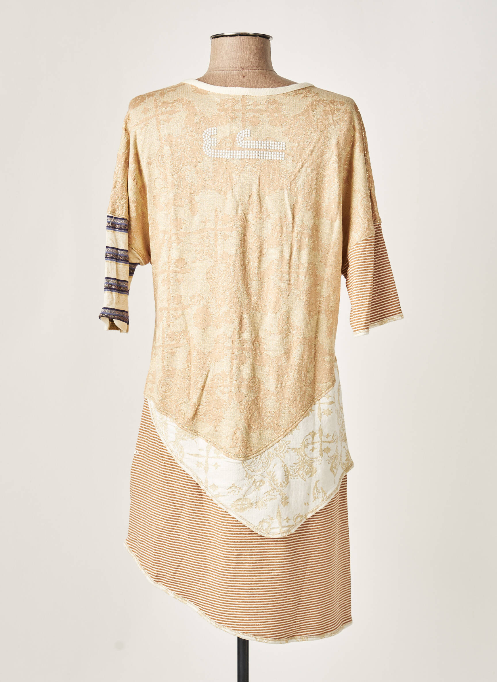 Elisa Cavaletti Tuniquemanchecourte Femme couleur beige