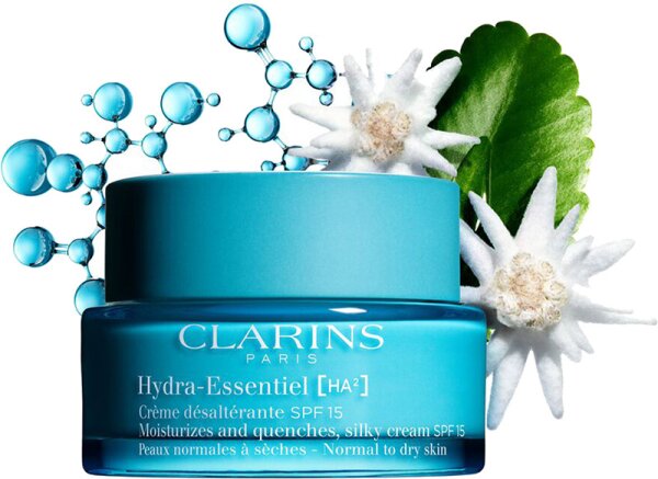 Clarins Hydra-Essentiel SPF 15 Crème désaltérante - Peaux normales à sèches Gesichtscreme
