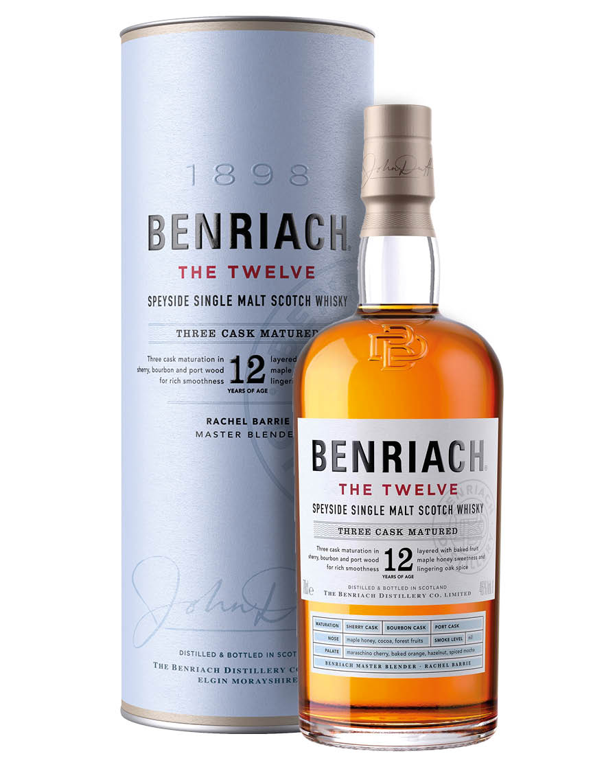 Speyside Single Malt Scotch Whisky 12 Years of Age Three Cask Matured BenRiach 0,7 ℓ