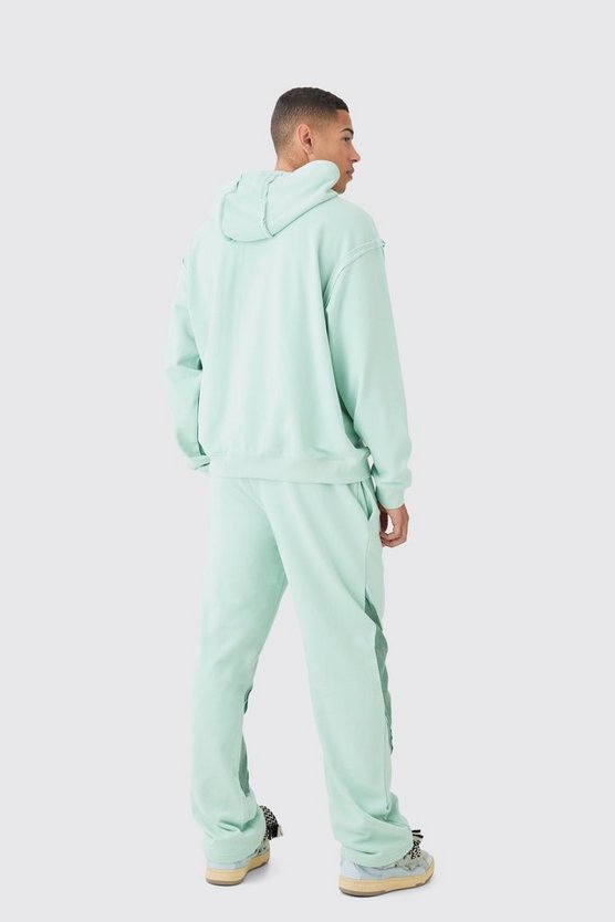 Lockere Jogginghose mit rohem Saum