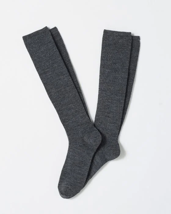 Lot de 2 paires de mi-bas laine et maille Thermolactyl.