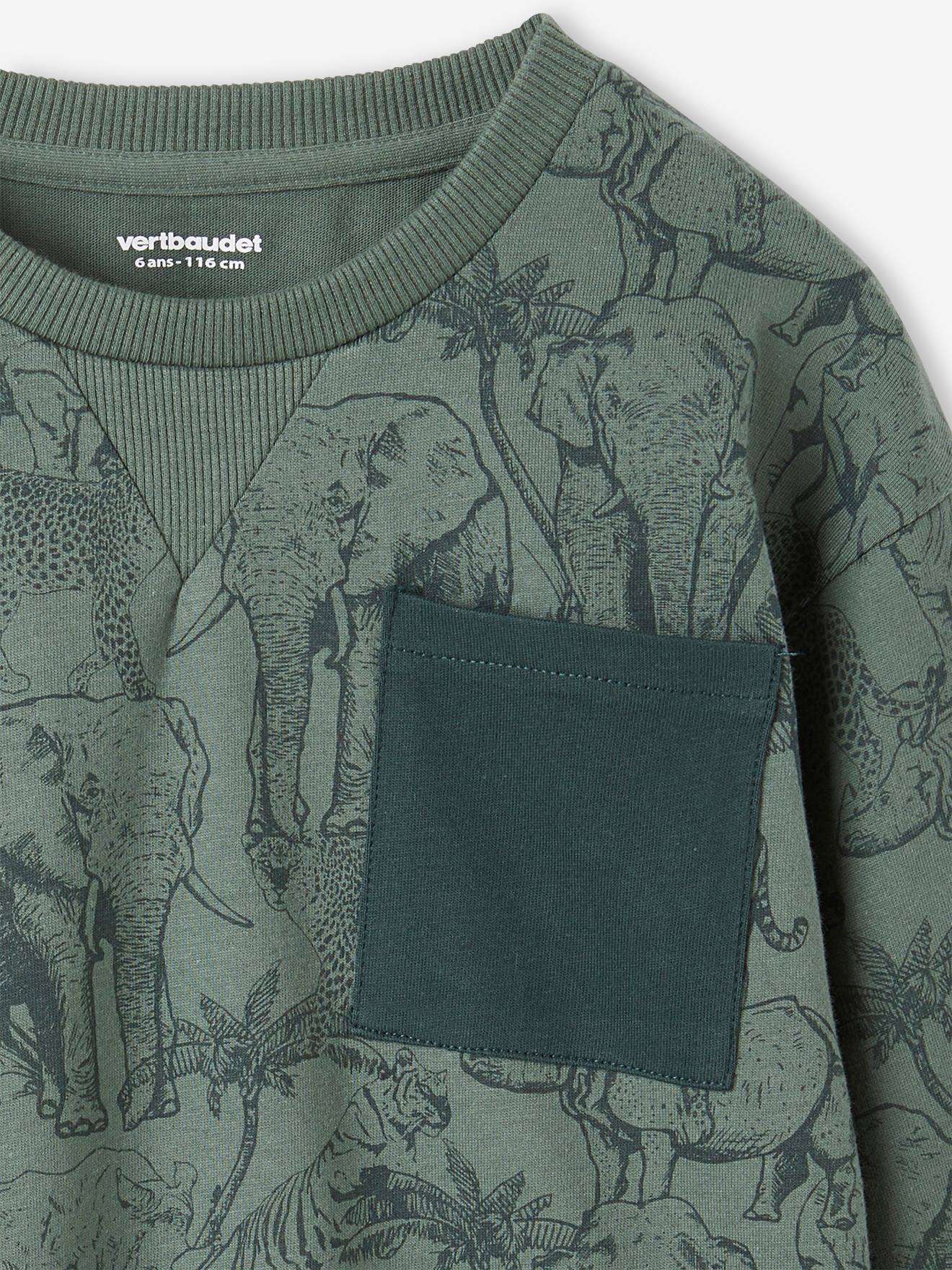 Vertbaudet Jungen Shirt - grün bedruckt