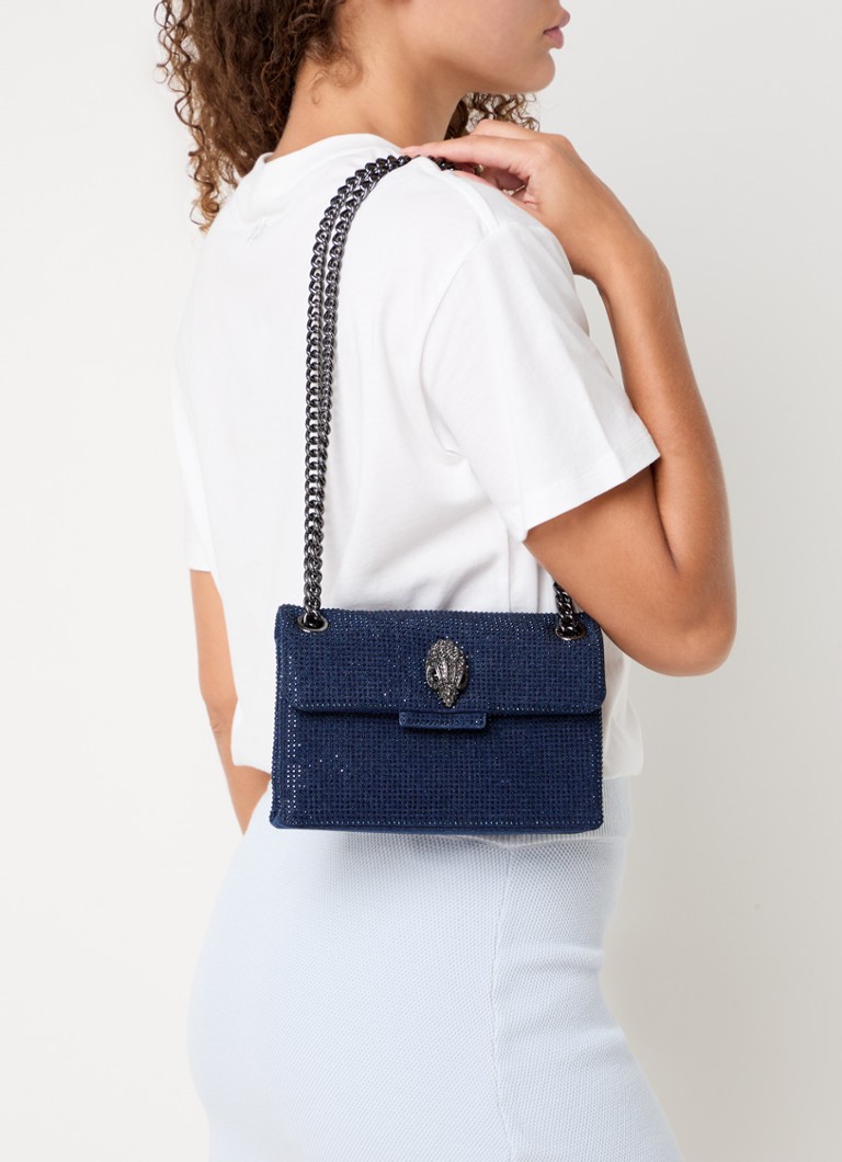 Kurt Geiger  Mini crossbodytas van denim met strass