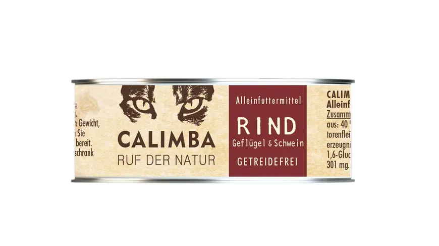 CALIMBA Katzennassfutter Rind mit Geflügel& Schwein Dose 85 g