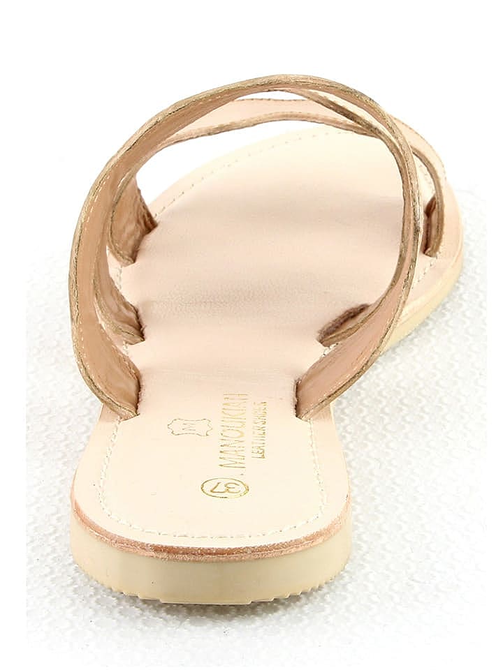 Manoukian shoes Leder-Pantoletten 