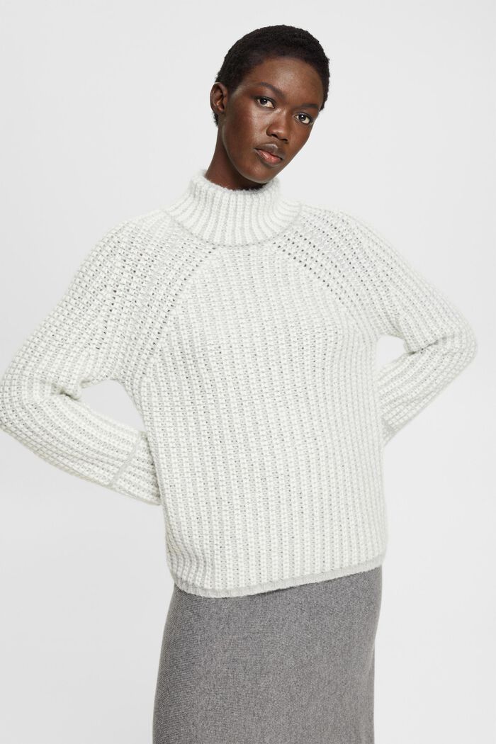 Grobstrickpullover mit Alpaka