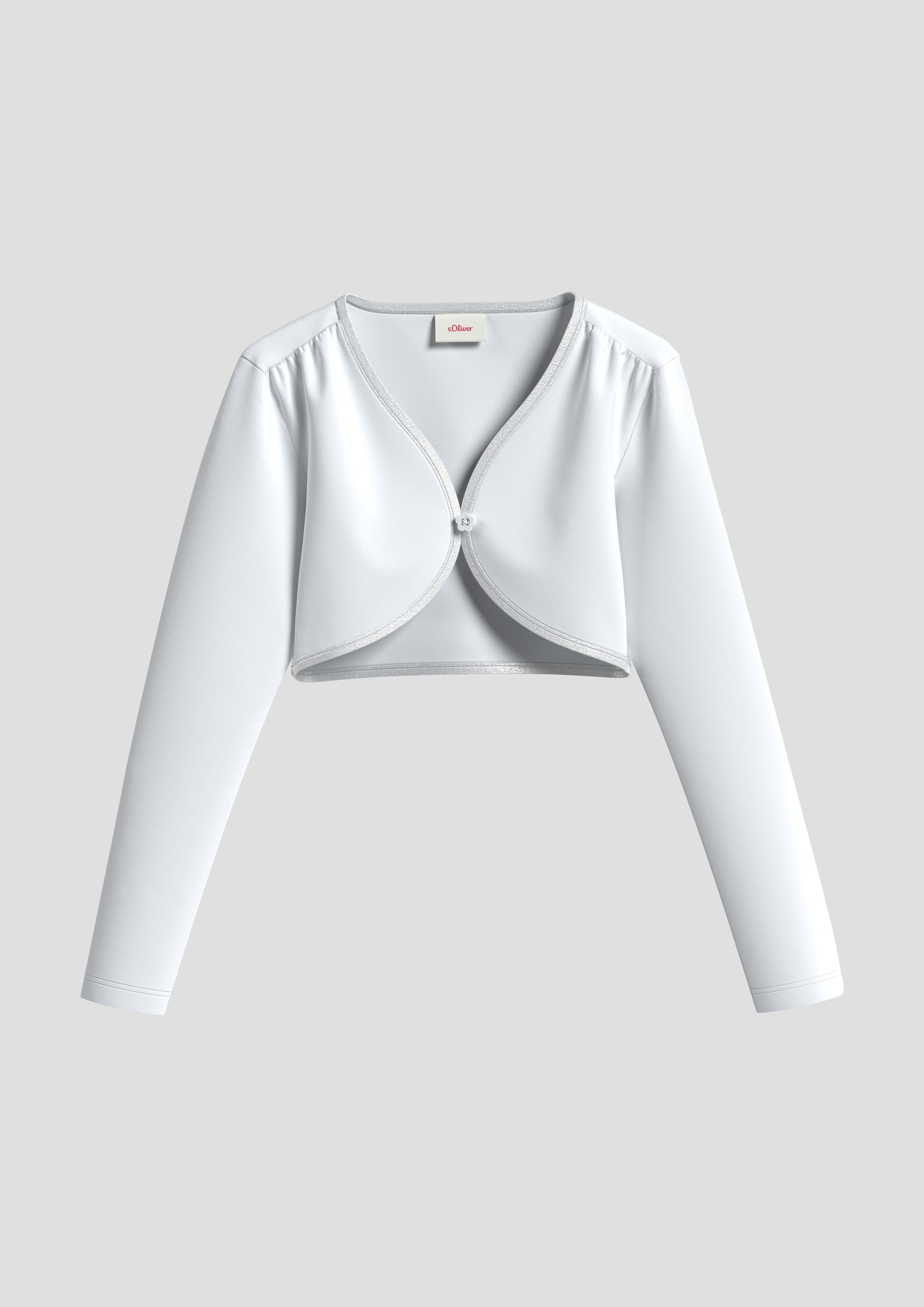 Bolero mit Blumenknopf  2140019-0100