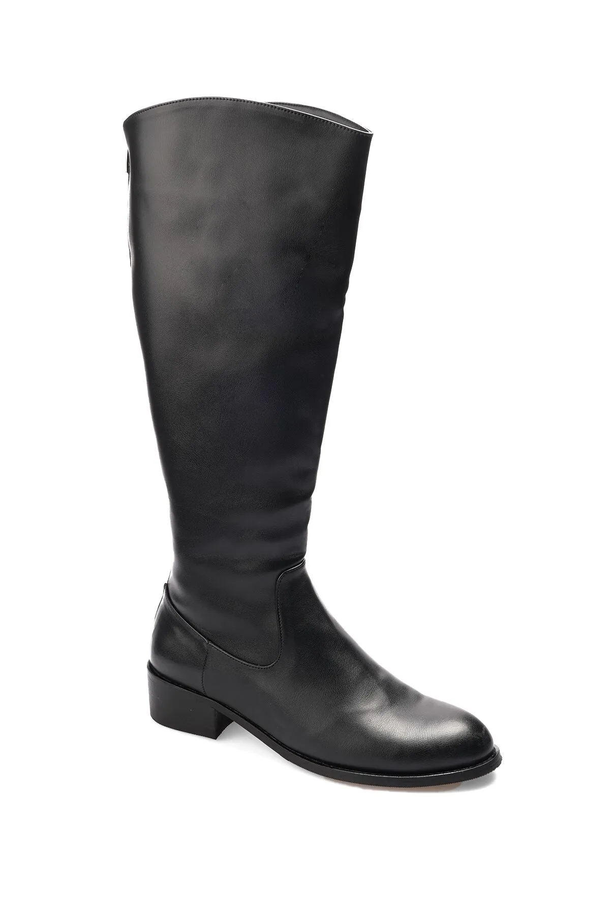 Mio Gusto  Vivien Schwarzer Reißverschluss hinten, dünne, mit Kunstpelz gefütterte Damenstiefel