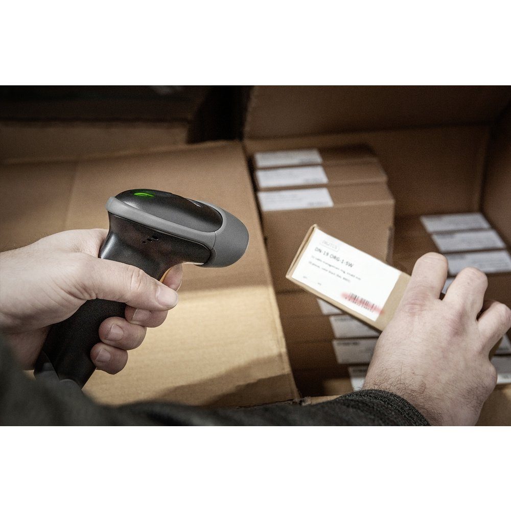 Digitus Digitus DA-81001 1D Barcode-Scanner Kabelgebunden 1D LED Schwarz Hand- Scanner