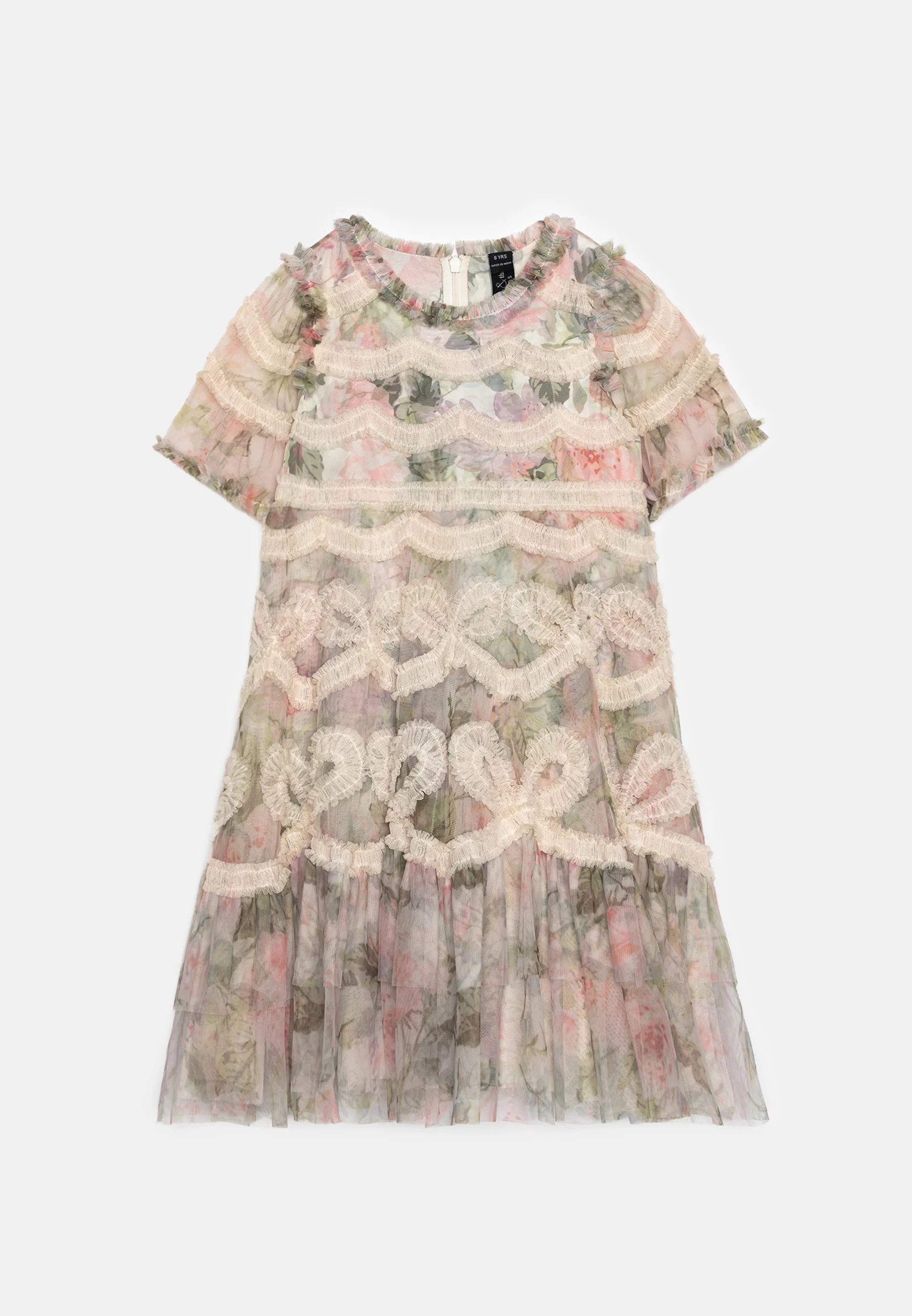 VESTIDO INFANTIL INGRID POLVO ROSA DE Needle & Thread - Vestido elegante