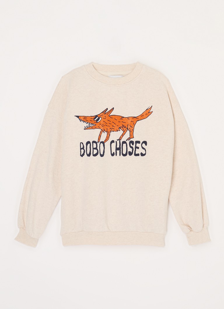 BOBO CHOISIT Hanorac din amestec de bumbac organic The Clever Fox