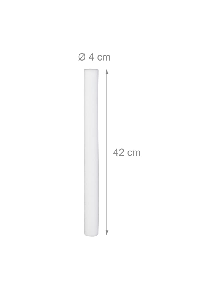 relaxdays 20 x Schaumstoff-Leuchtstäbe in Weiß - 42 cm günstig kaufen onesize