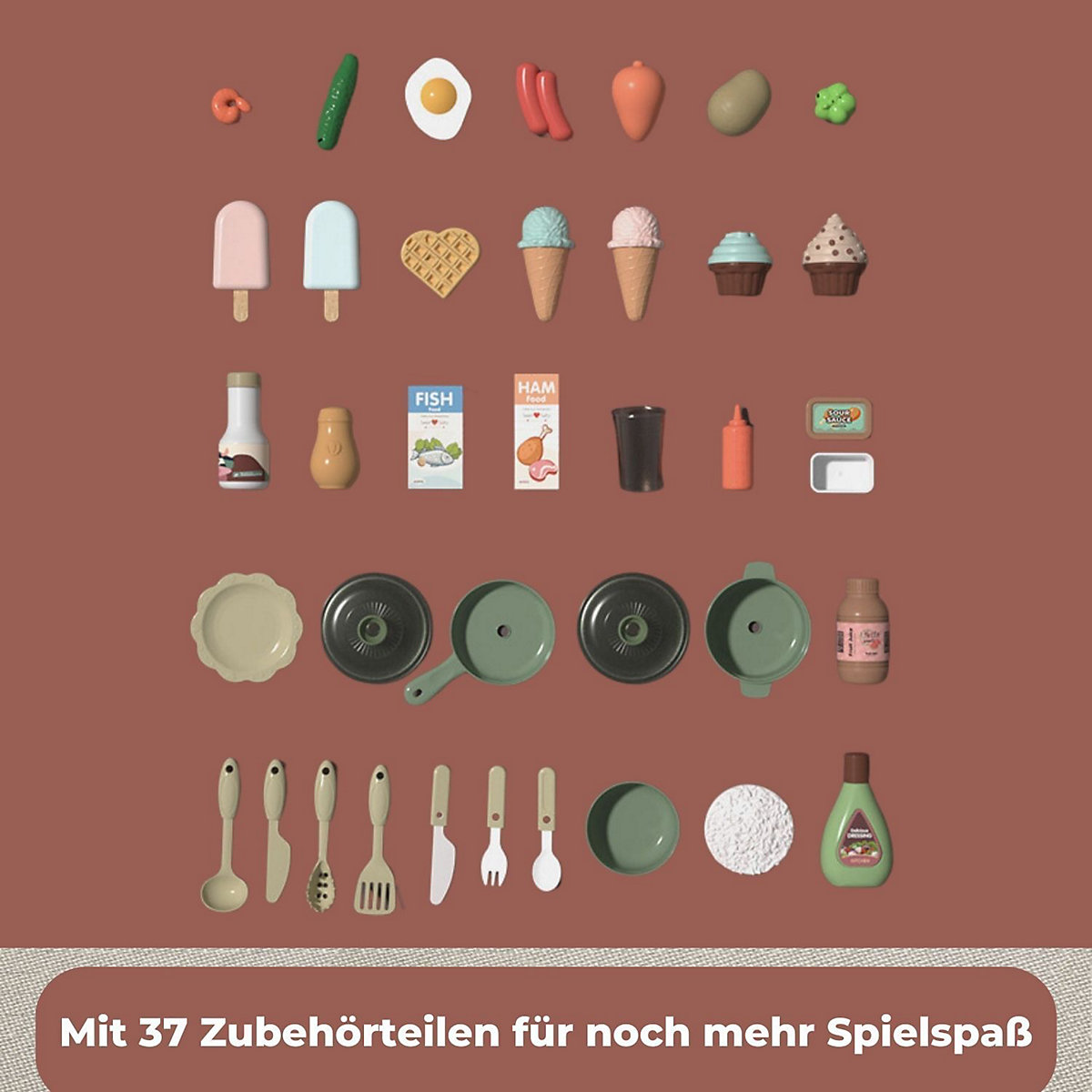 Kinderküche Jasmin Spielküche mit viel Zubehör - ab 3 Jahren