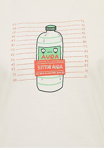 SOMWR T-Shirt T-Shirt With Aqua Bottle Print