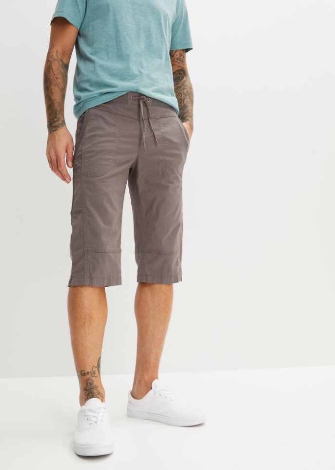Stretch-Long-Bermuda mit Komfortschnitt, Regular Fit