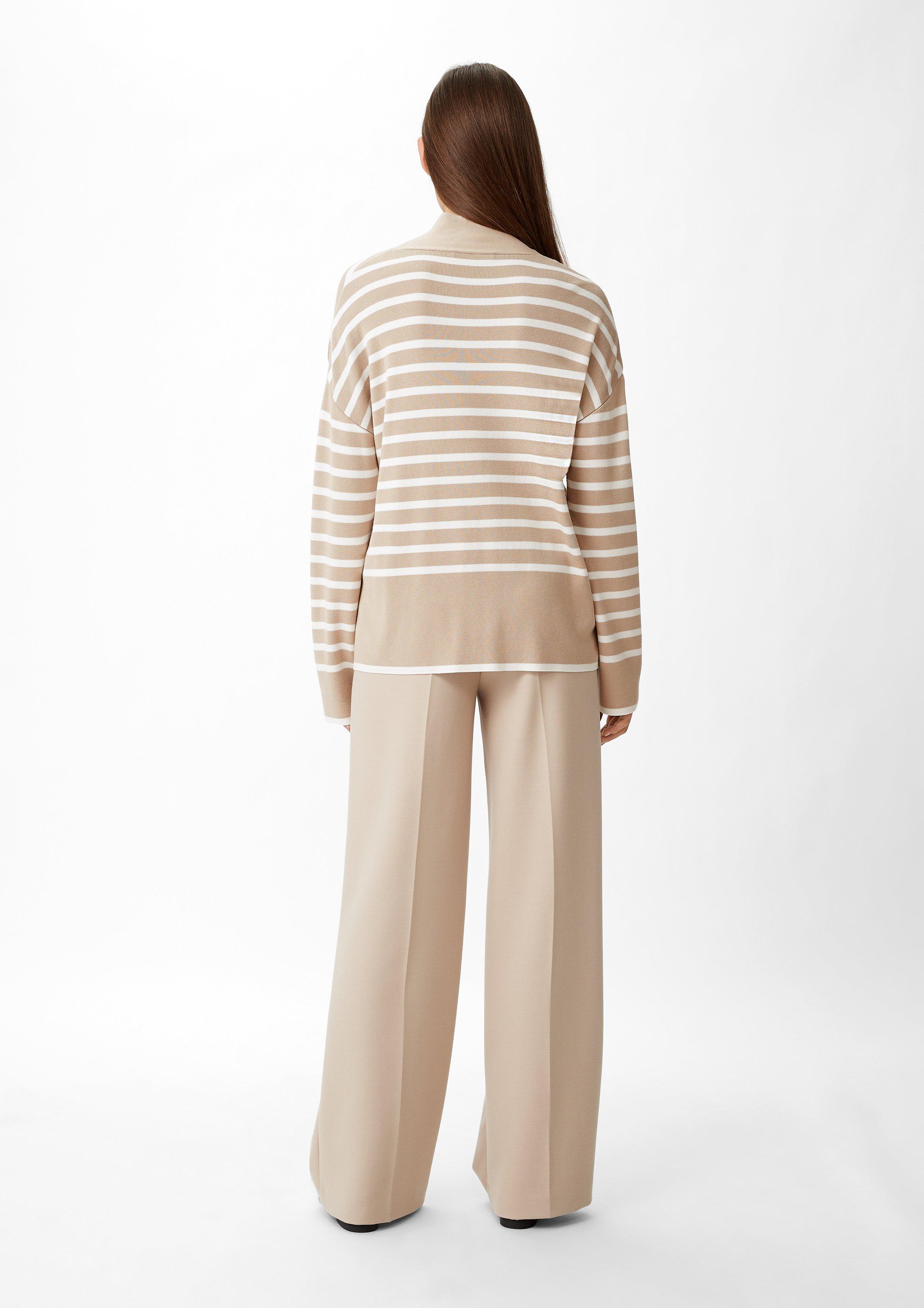 Strickpullover aus Viskosemix - beige