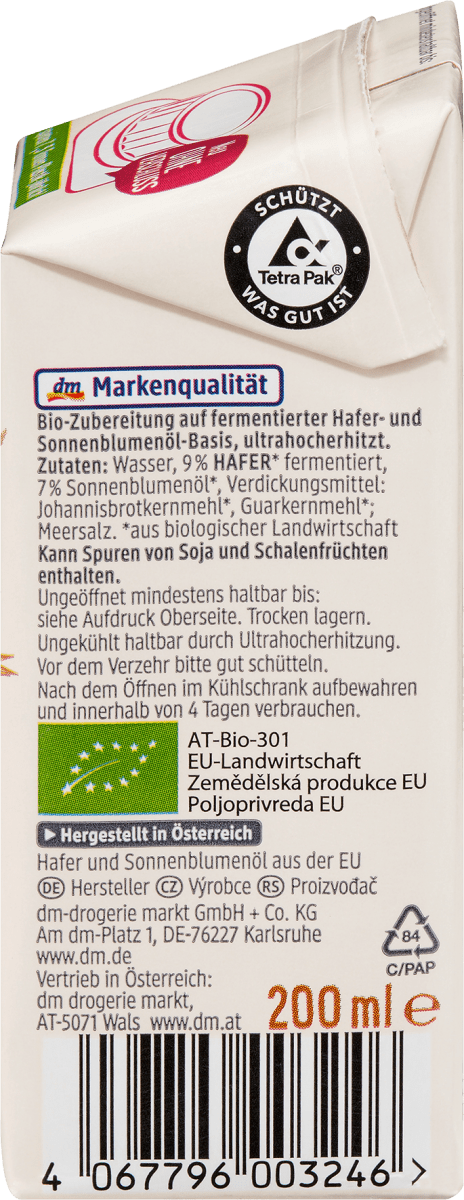 Hafer Creme Cuisine, 200 ml