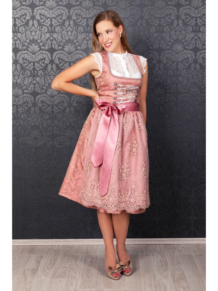 Edelnice Midi Dirndl Sophia in rose günstig kaufen
